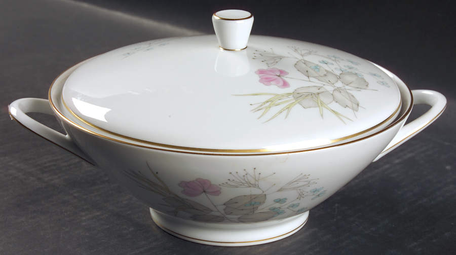 Parisian Spring White (Gold Trim) Round Covered Vegetable by Rosenthal - Continental-1