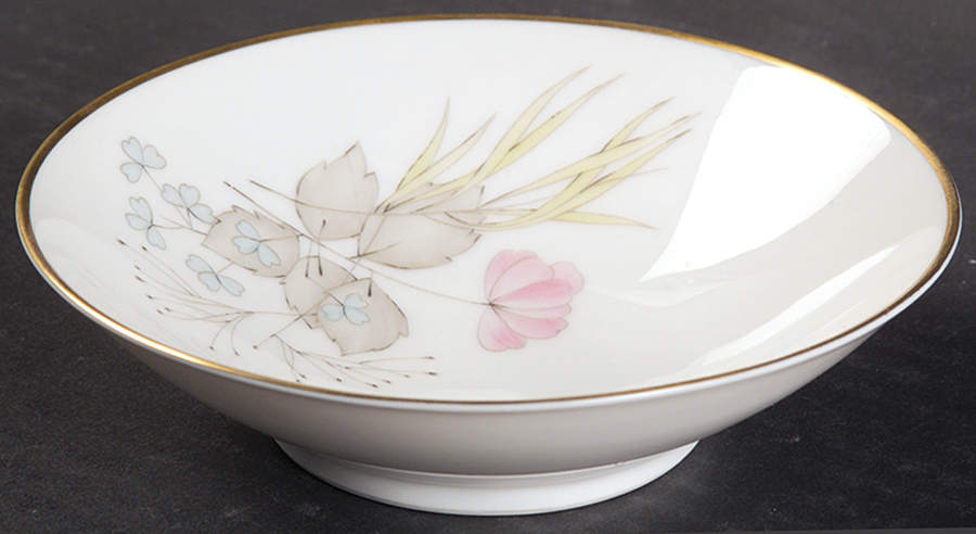 Parisian Spring White (Gold Trim) Fruit/Dessert (Sauce) Bowl by Rosenthal - Continental-1