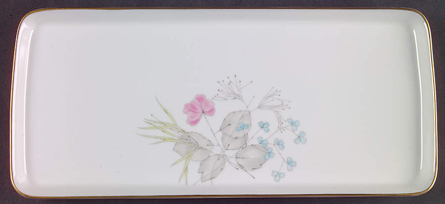 Parisian Spring White (Gold Trim) Large Sandwich Tray by Rosenthal - Continental-1