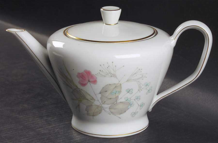 Parisian Spring White (Gold Trim) Teapot & Lid by Rosenthal - Continental-1