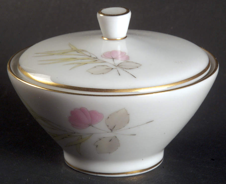 Parisian Spring White (Gold Trim) Mini Sugar Bowl & Lid by Rosenthal - Continental-1