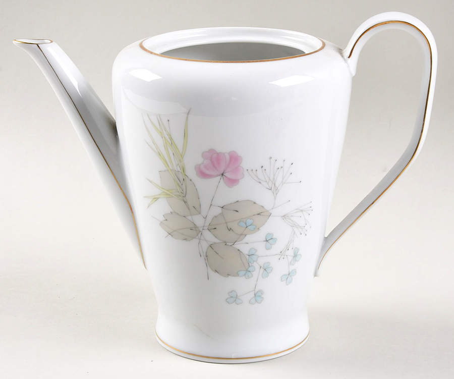 Parisian Spring White (Gold Trim) Coffee Pot No Lid by Rosenthal - Continental-1