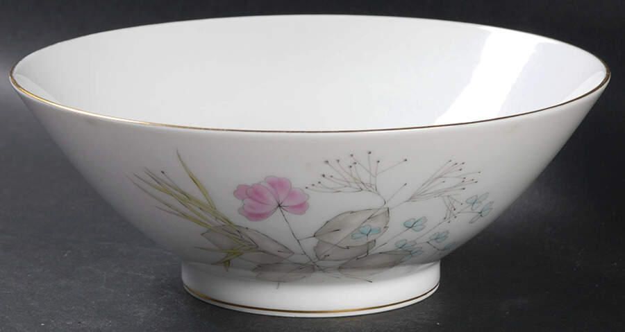 Parisian Spring White (Gold Trim) 7" Round Vegetable Bowl by Rosenthal - Continental-1