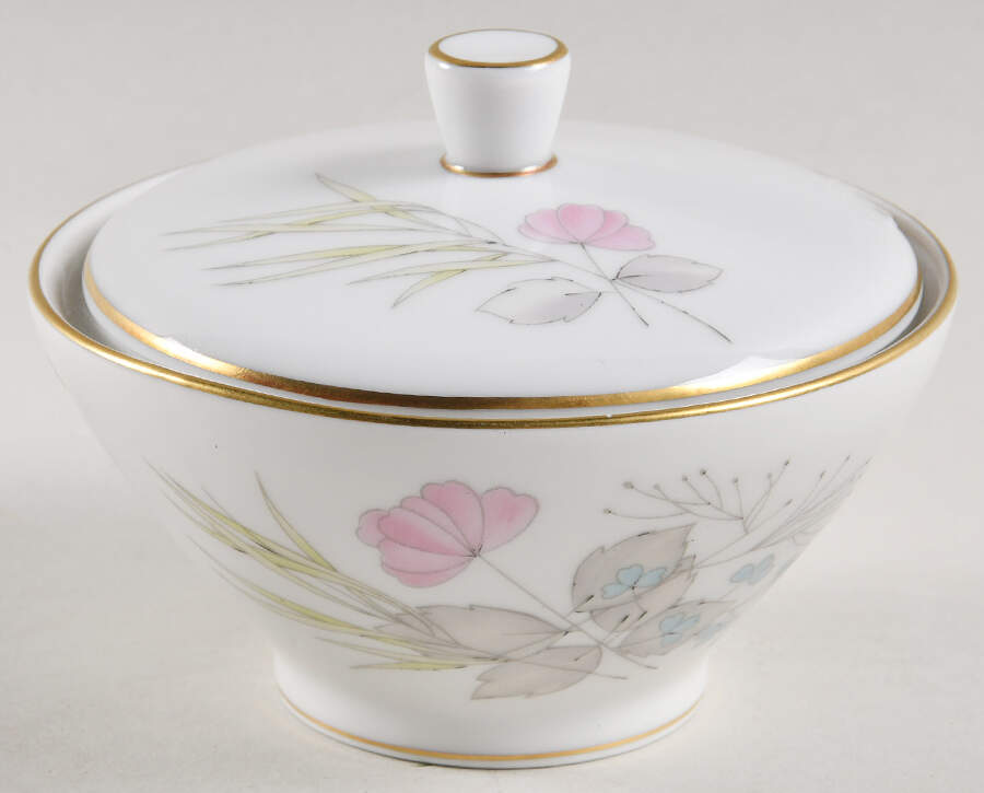 Parisian Spring White (Gold Trim) Sugar Bowl & Lid by Rosenthal - Continental-1