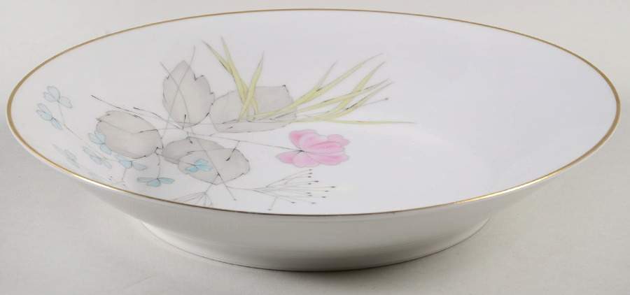 Parisian Spring White (Gold Trim) Large Coupe Soup Bowl by Rosenthal - Continental-1