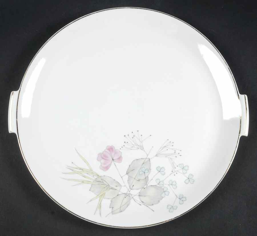 Parisian Spring White (Gold Trim) Handled Cake Plate by Rosenthal - Continental-1
