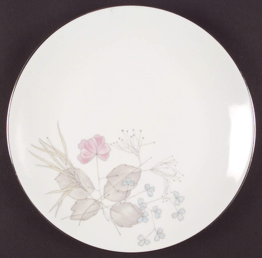 Parisian Spring White (Platinum Trim) Dinner Plate by Rosenthal - Continental-1
