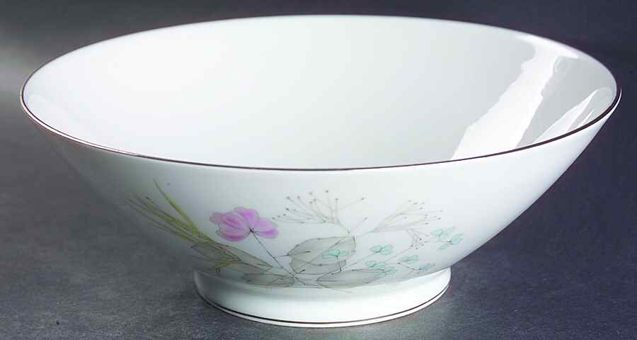 Parisian Spring White (Platinum Trim) 8" Round Vegetable Bowl by Rosenthal - Continental-1