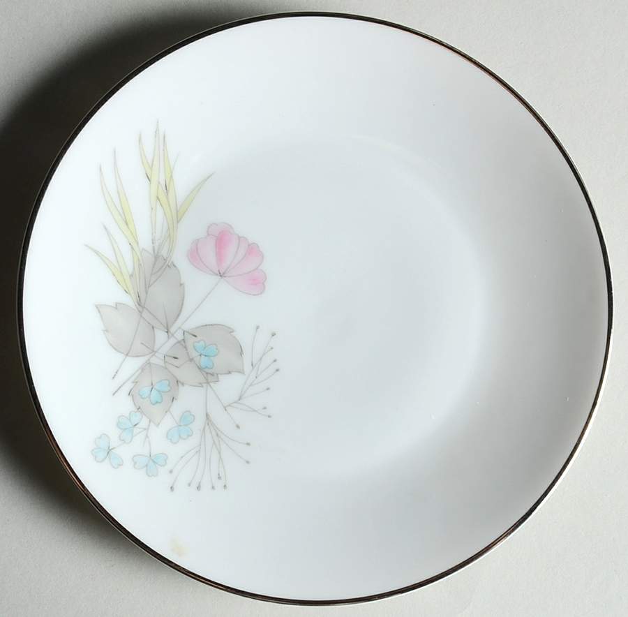 Parisian Spring White (Platinum Trim) Bread & Butter Plate by Rosenthal - Continental-1