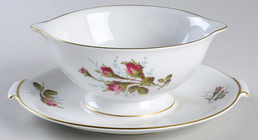 Petal Lane Gravy Boat with Attached Underplate by Rosenthal - Continental-1