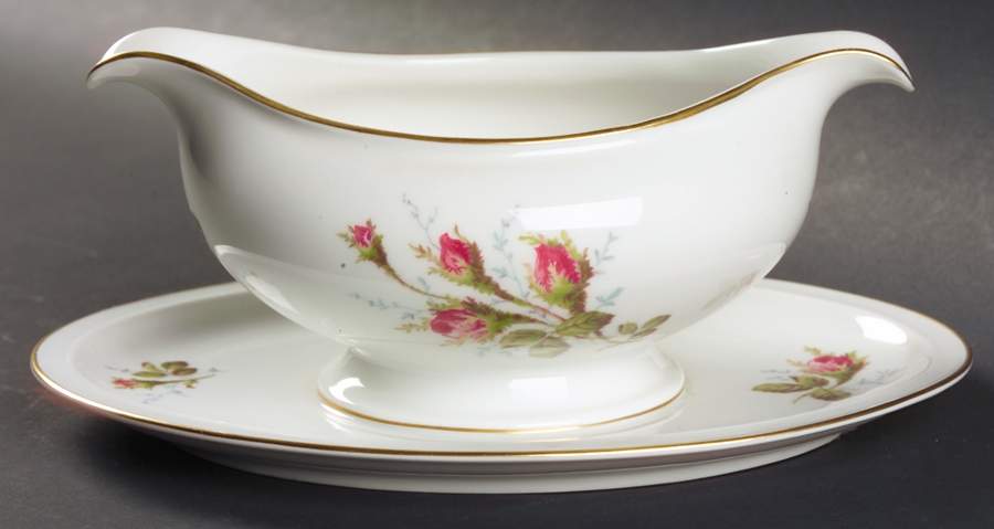 Petal Lane Gravy Boat with Attached Underplate by Rosenthal - Continental-1