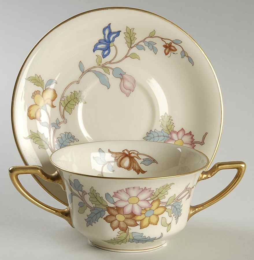Persiana Flat Bouillon Cup & Saucer by Rosenthal - Continental-1