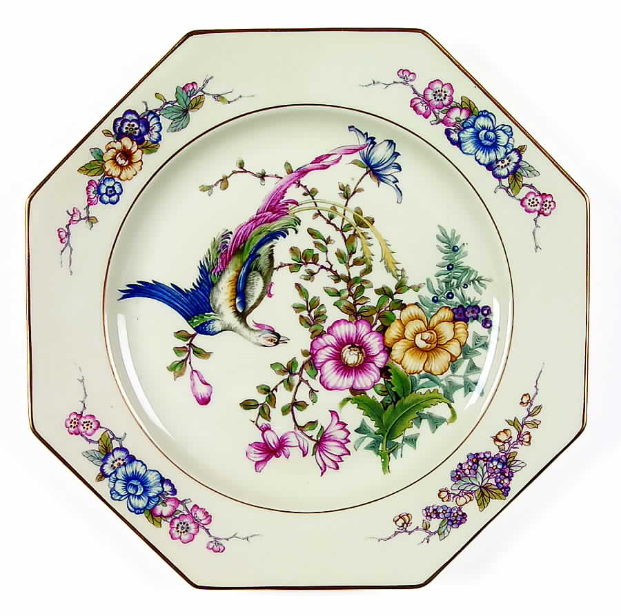 Phoenix (U.S. Zone, Gold Trim & Verge) Octagonal Luncheon Plate by Rosenthal - Continental-1
