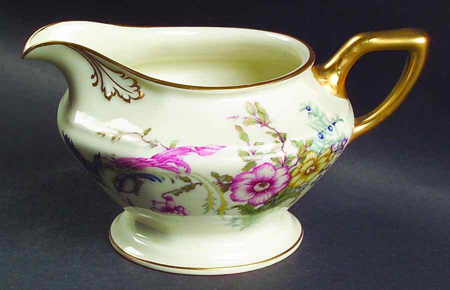 Phoenix (U.S. Zone, Gold Trim & Verge) Creamer by Rosenthal - Continental-1