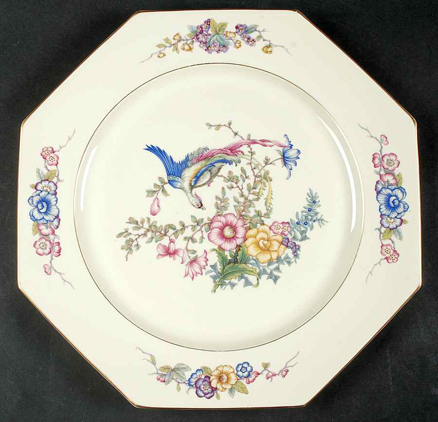 Phoenix (U.S. Zone, Gold Trim & Verge) 13" Chop Plate (Round Platter) by Rosenthal - Continental-1