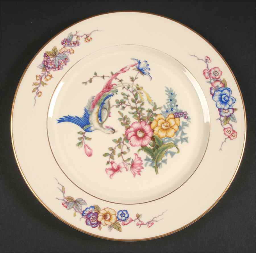Phoenix (U.S. Zone, Gold Trim & Verge) Salad Plate by Rosenthal - Continental-1