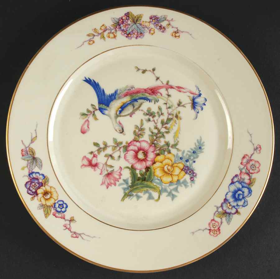 Phoenix (U.S. Zone, Gold Trim & Verge) Luncheon Plate by Rosenthal - Continental-1