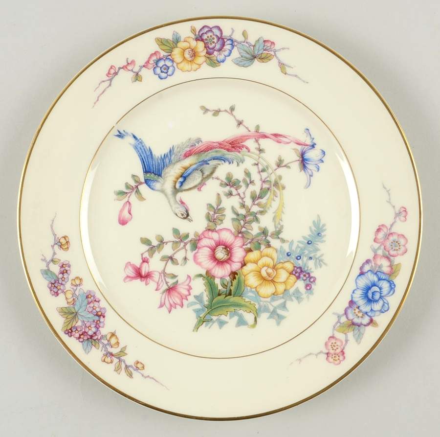 Phoenix (U.S. Zone, Gold Trim & Verge) Salad Plate by Rosenthal - Continental-1