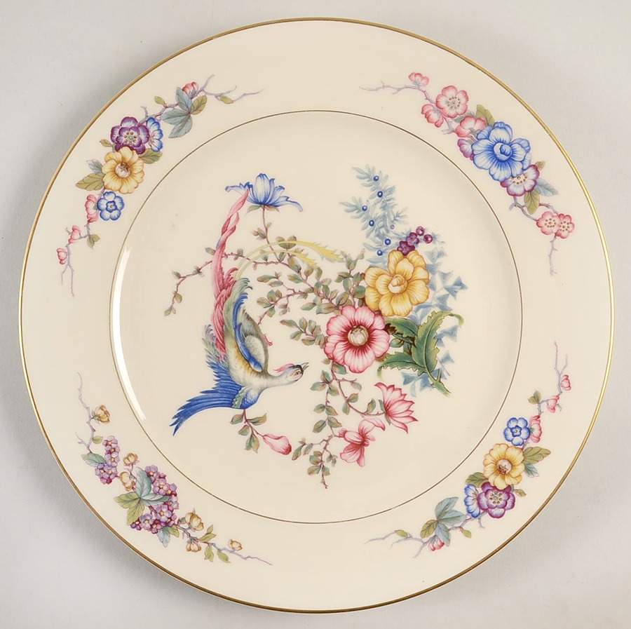 Phoenix (U.S. Zone, Gold Trim & Verge) Dinner Plate by Rosenthal - Continental-1