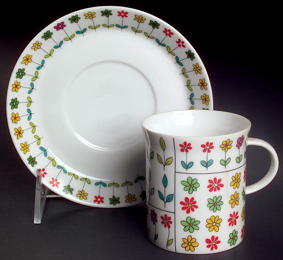 Piemonte Flat Demitasse Cup & Saucer Set by Rosenthal - Continental-1