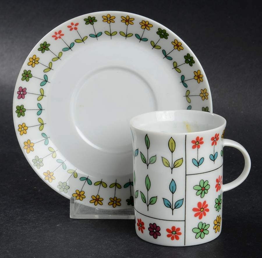 Piemonte Flat Demitasse Cup & Saucer Set by Rosenthal - Continental-1