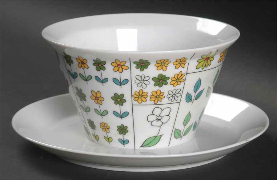 Piemonte Gravy Boat with Attached Underplate by Rosenthal - Continental-1