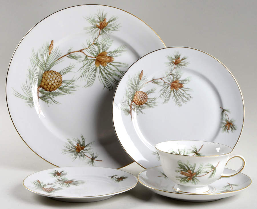 Pine Needles 5 Piece Place Setting by Rosenthal - Continental-1