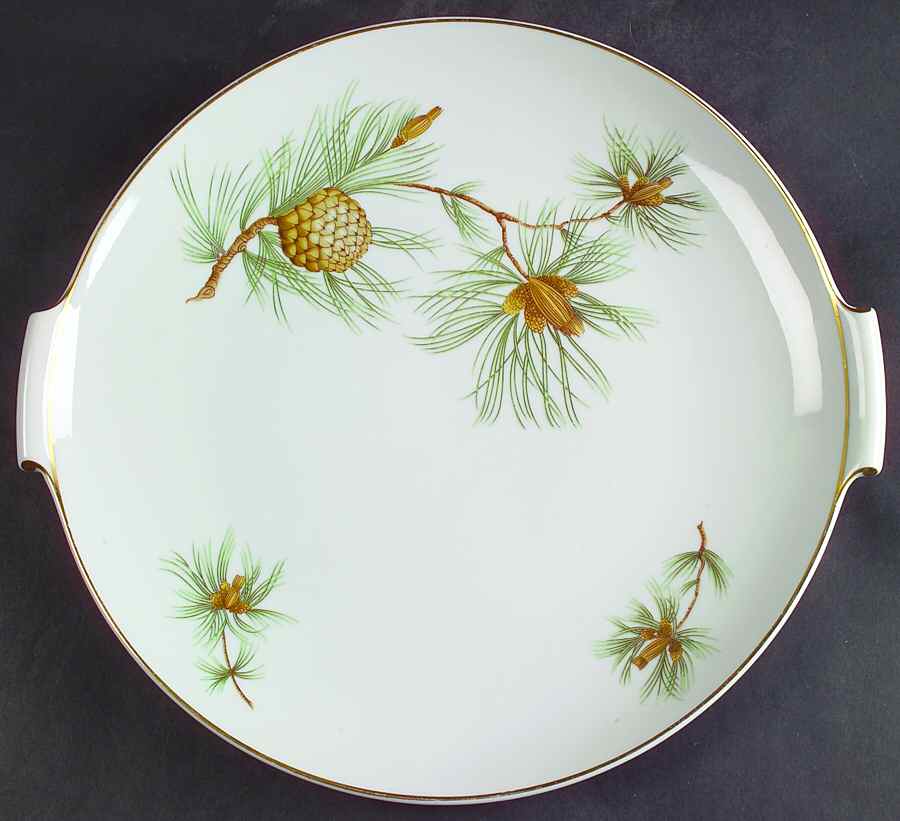 Pine Needles Handled Cake Plate by Rosenthal - Continental-1