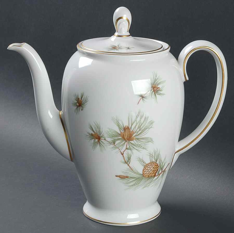 Pine Needles Coffee Pot & Lid by Rosenthal - Continental-1