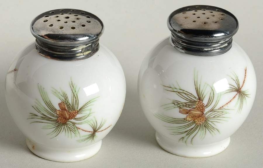 Pine Needles Individual Salt & Pepper Set by Rosenthal - Continental-1