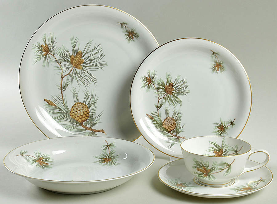 Pine Needles 5 Piece Place Setting by Rosenthal - Continental-1