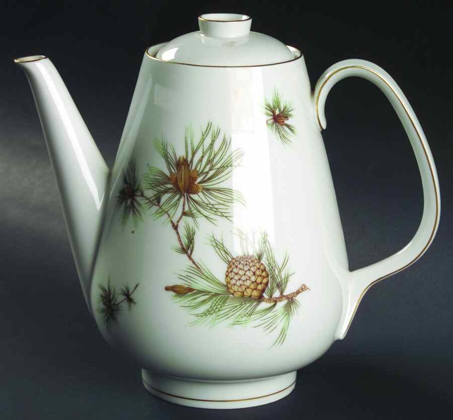Pine Needles Coffee Pot & Lid by Rosenthal - Continental-1