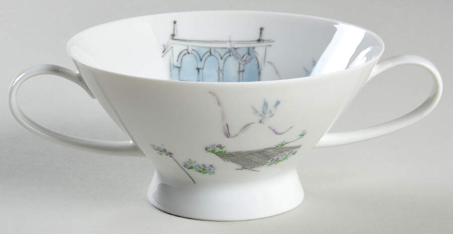 Plaza Footed Cream Soup Bowl by Rosenthal - Continental-1