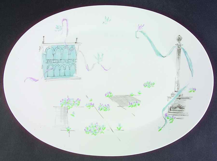 Plaza 15" Oval Serving Platter by Rosenthal - Continental-1