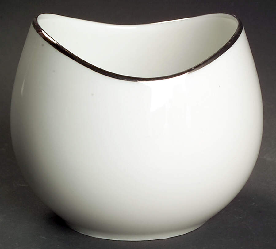 Platinum Band (Rhythm Shape) Open Sugar Bowl by Rosenthal - Continental-1
