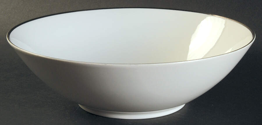 Platinum Band (Rhythm Shape) 9" Round Vegetable Bowl by Rosenthal - Continental-1