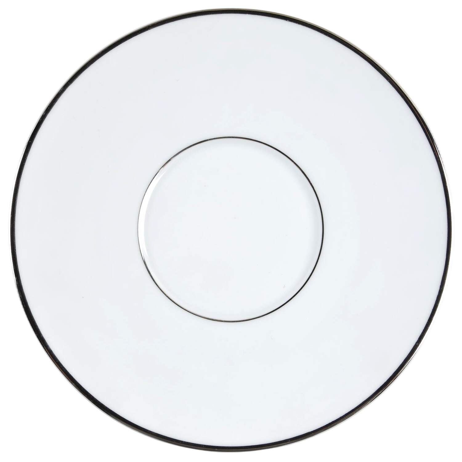 Platinum Band (Rhythm Shape) Saucer for Cream Soup/Cereal Bowl by Rosenthal - Continental-1