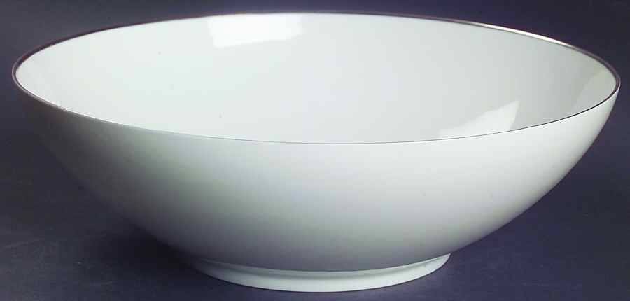 Platinum Band (Rhythm Shape) 8" Round Vegetable Bowl by Rosenthal - Continental-1