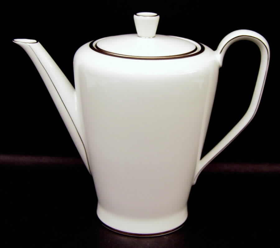 Platinum Band (Bettina Shape) Coffee Pot & Lid by Rosenthal - Continental-1