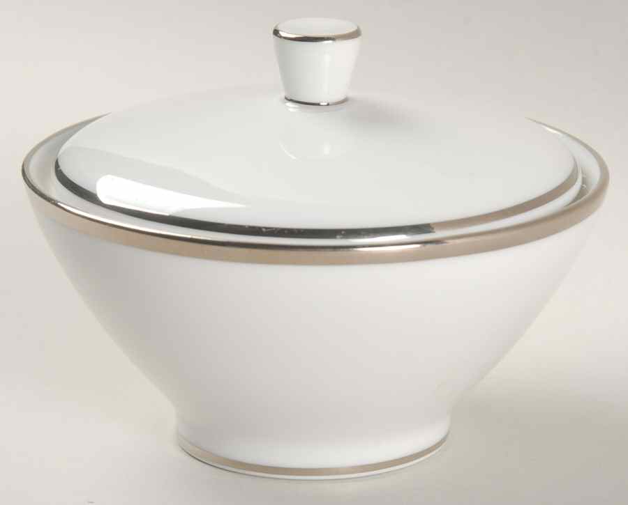 Platinum Band (Bettina Shape) Sugar Bowl & Lid by Rosenthal - Continental-1