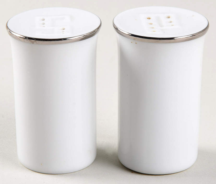 Platinum Band Linear Shape Salt & Pepper Set by Rosenthal - Continental-1