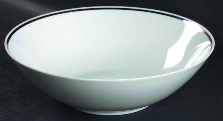Platinum Band Linear Shape 8" Round Vegetable Bowl by Rosenthal - Continental-1