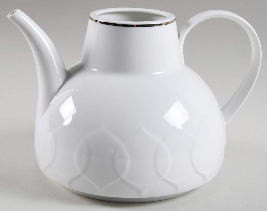 Platinum Band (Lotus Shape) Teapot No Lid by Rosenthal - Continental-1