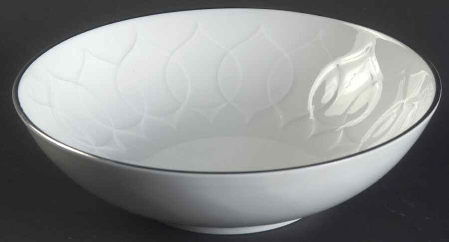 Platinum Band (Lotus Shape) Fruit/Dessert (Sauce) Bowl by Rosenthal - Continental-1