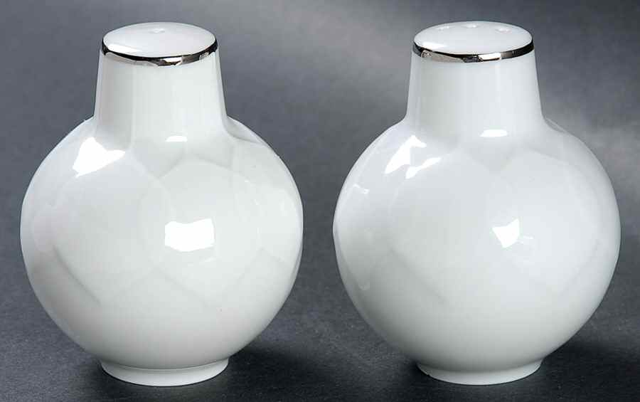 Platinum Band (Lotus Shape) Salt & Pepper Set by Rosenthal - Continental-1
