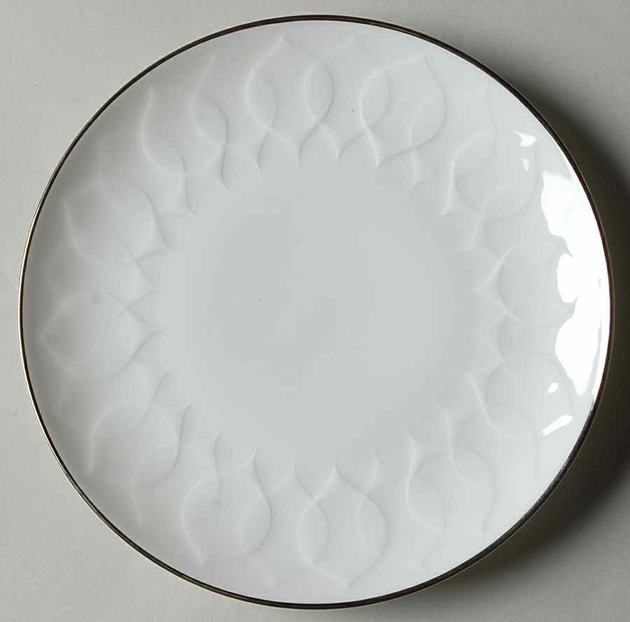 Platinum Band (Lotus Shape) Coupe Bread & Butter Plate by Rosenthal - Continental-1