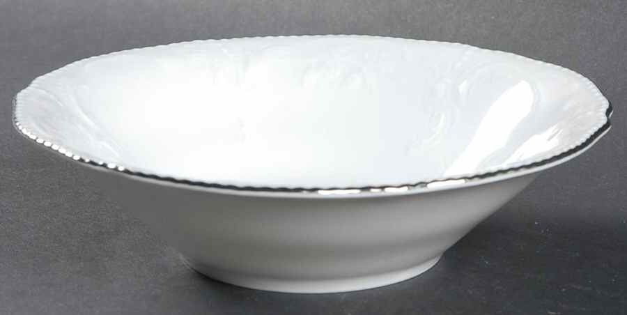 Platinum Band (Sanssouci, White) Coupe Cereal Bowl by Rosenthal - Continental-1