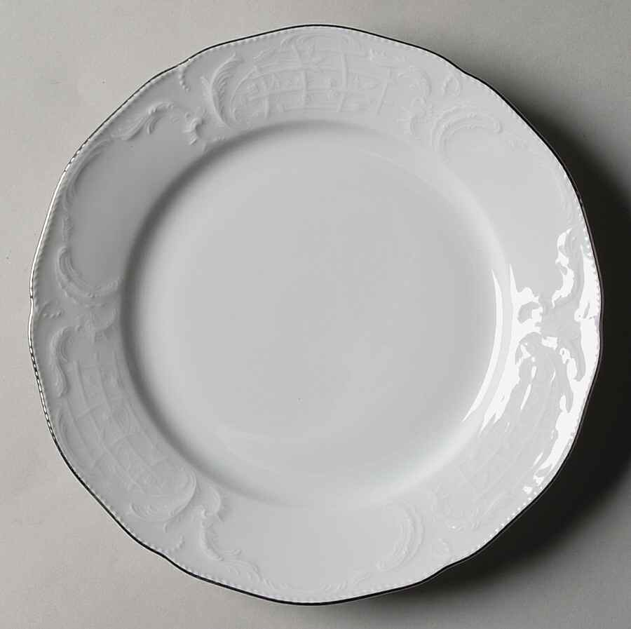 Platinum Band (Sanssouci, White) Salad Plate by Rosenthal - Continental-1