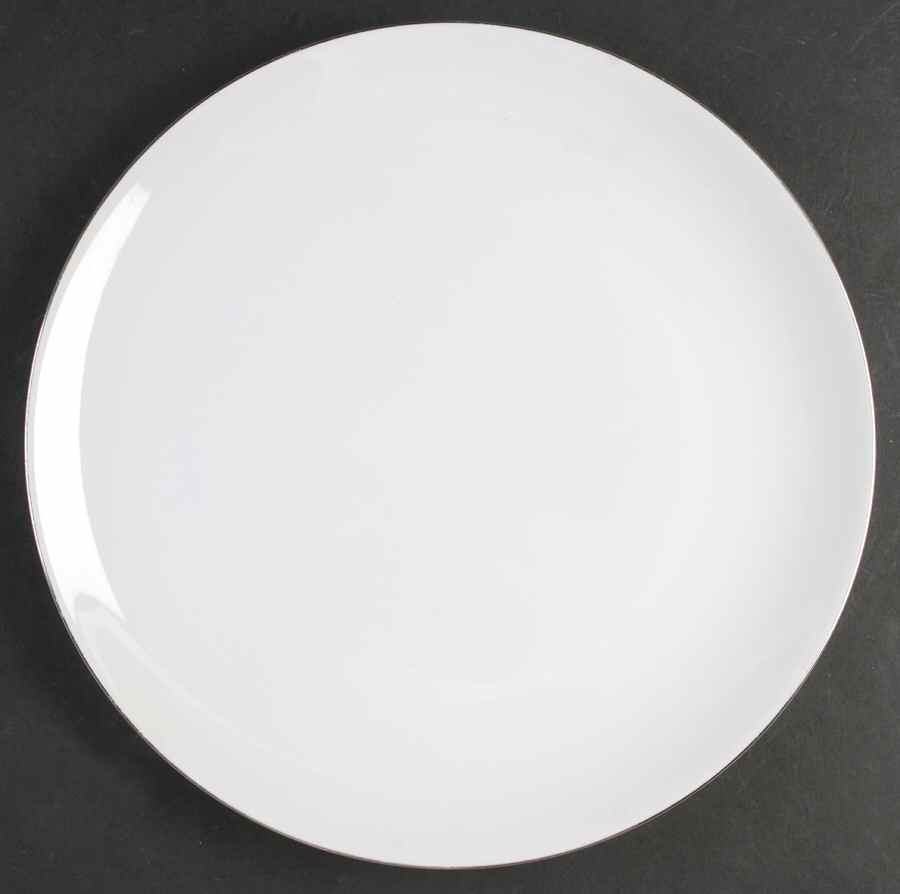 Platinum Band (Medallion Shape) 12" Chop Plate (Round Platter) by Rosenthal - Continental-1