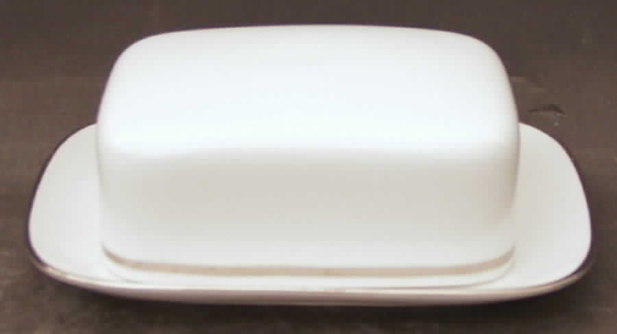 Platinum Band (Aida) Square Covered Butter by Rosenthal - Continental-1